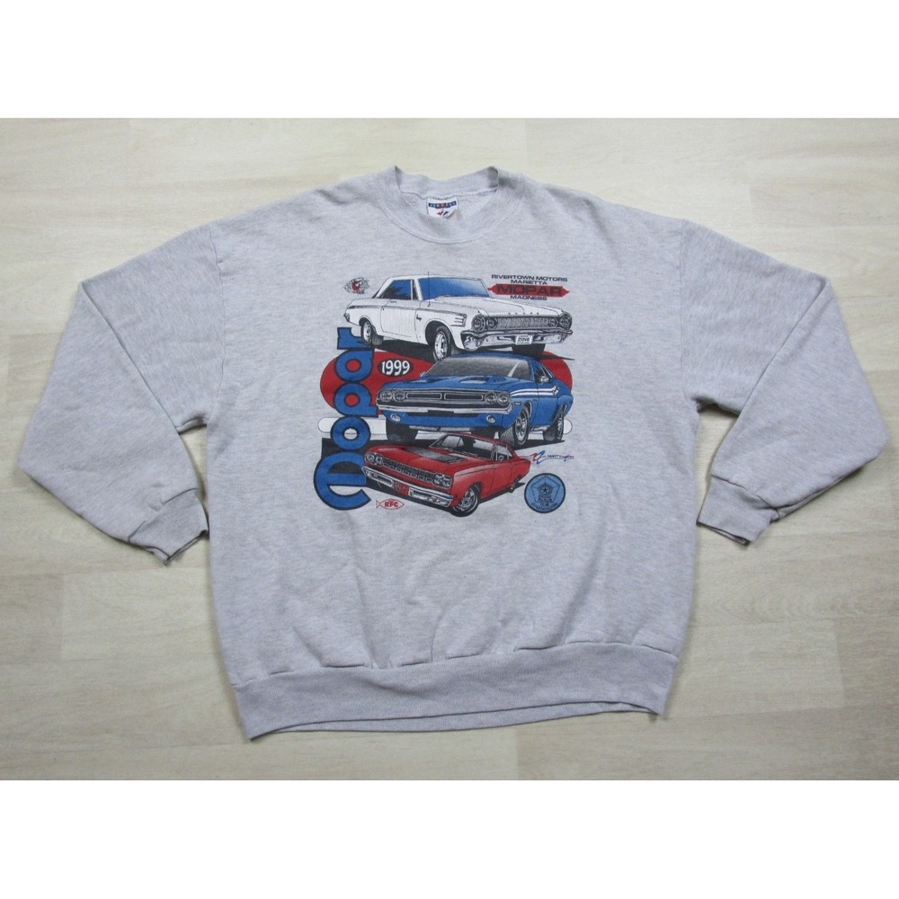 Vintage 90s Mopar Crewneck Sweatshirt Men's (XL) Chrysler Dodge Demon 1999